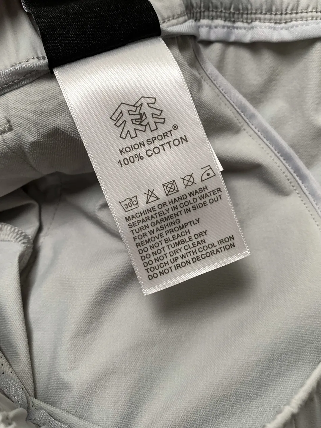 KOLON SPORT Quality Sizes:S-3XL ：Black Light Gray
